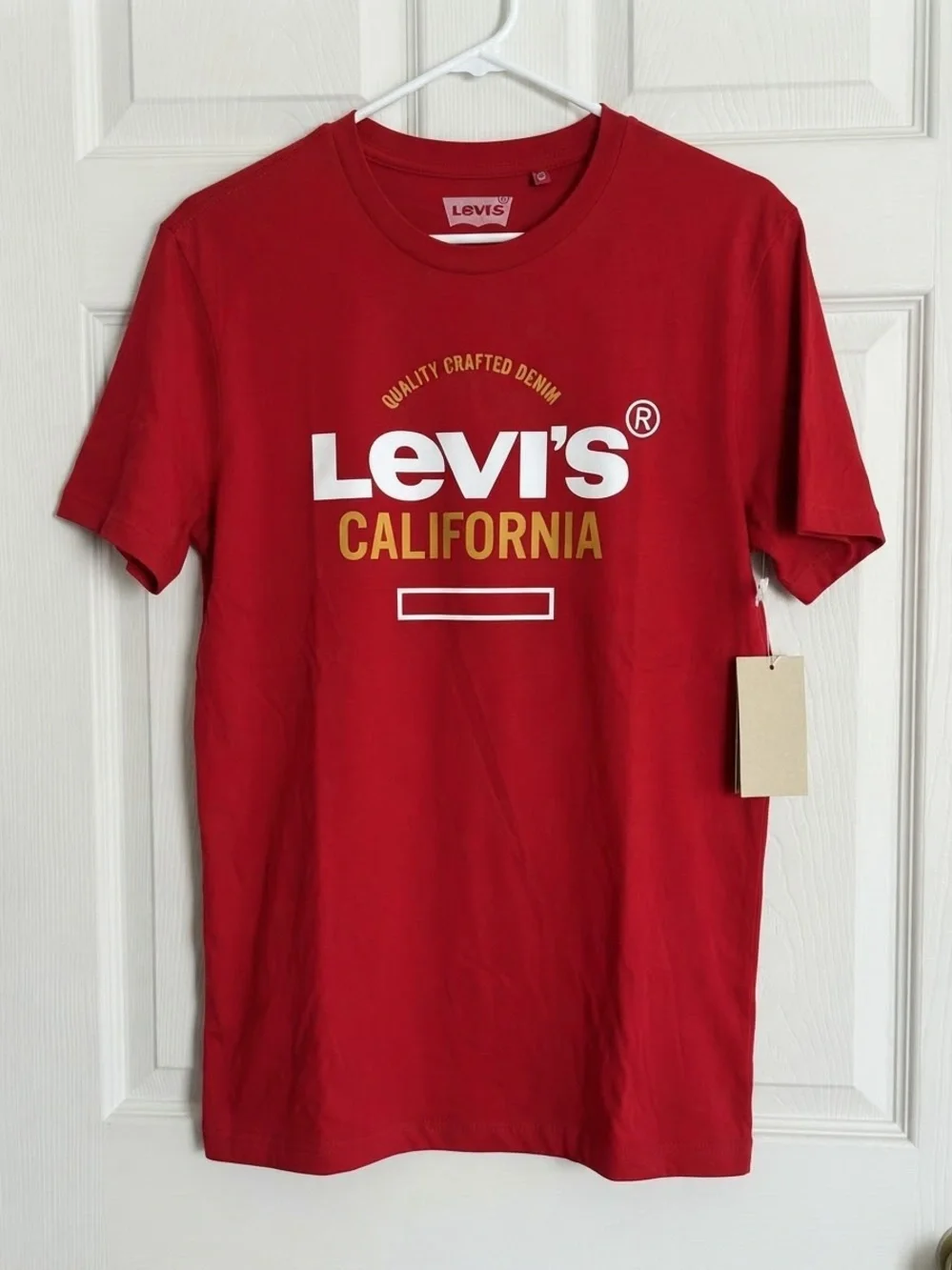 Levi's Red California Logo Short Sleeve Tee
